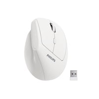 Ratón Philips Ergonómico Vertical 2.4 Ghz Inalámbrico Blanco