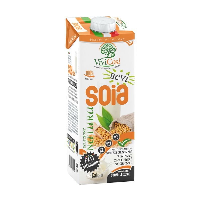 Bebida Vegetal Libre De Gluten Soya Bevi 1 L Vivicosí