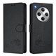 thumbnail image 1 of Funda tipo cartera FOXDOCK para OPPO Find X8 con soporte, ranuras, RFID, diseño de gato, 1 of 5