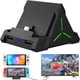 thumbnail image 1 of Estación de carga para TV compatible con Nintendo Switch/OLED - HDMI 4K, USB-C, puerto USB 3.0, luz ambiental LED, capacidad para 4 ranuras de juego, base de carga de repuesto-Negro, 1 of 7