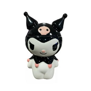 Total Click - Tazon Mug De Ceramica 3D Kuromi 300Ml Kawaii Infantil