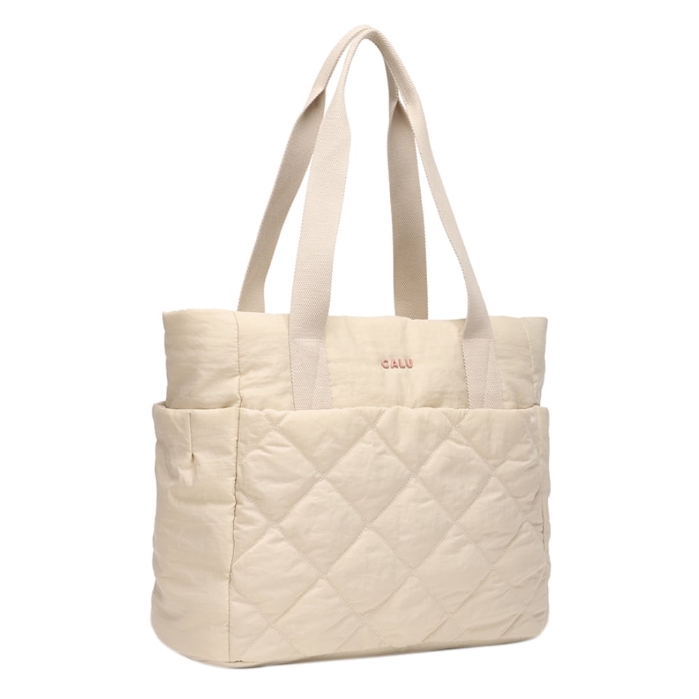 Calu Bags - Bolso Mujer Magnolia Acolchado Beige Calu