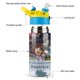 thumbnail image 3 of Amphibia Botella de Agua con Tapa Pop Top de Un Toque, Acero Inoxidable, a Prueba de Fugas, para Deportes, Botella Infantil azul 12 oz, 3 of 6