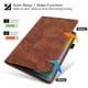 thumbnail image 2 of Funda con relieve del Árbol de la Vida para tablet ipad Pro 12.9(2024) con soporte, ranuras para tarjetas y soporte para lápiz óptico. Marrón, 2 of 5