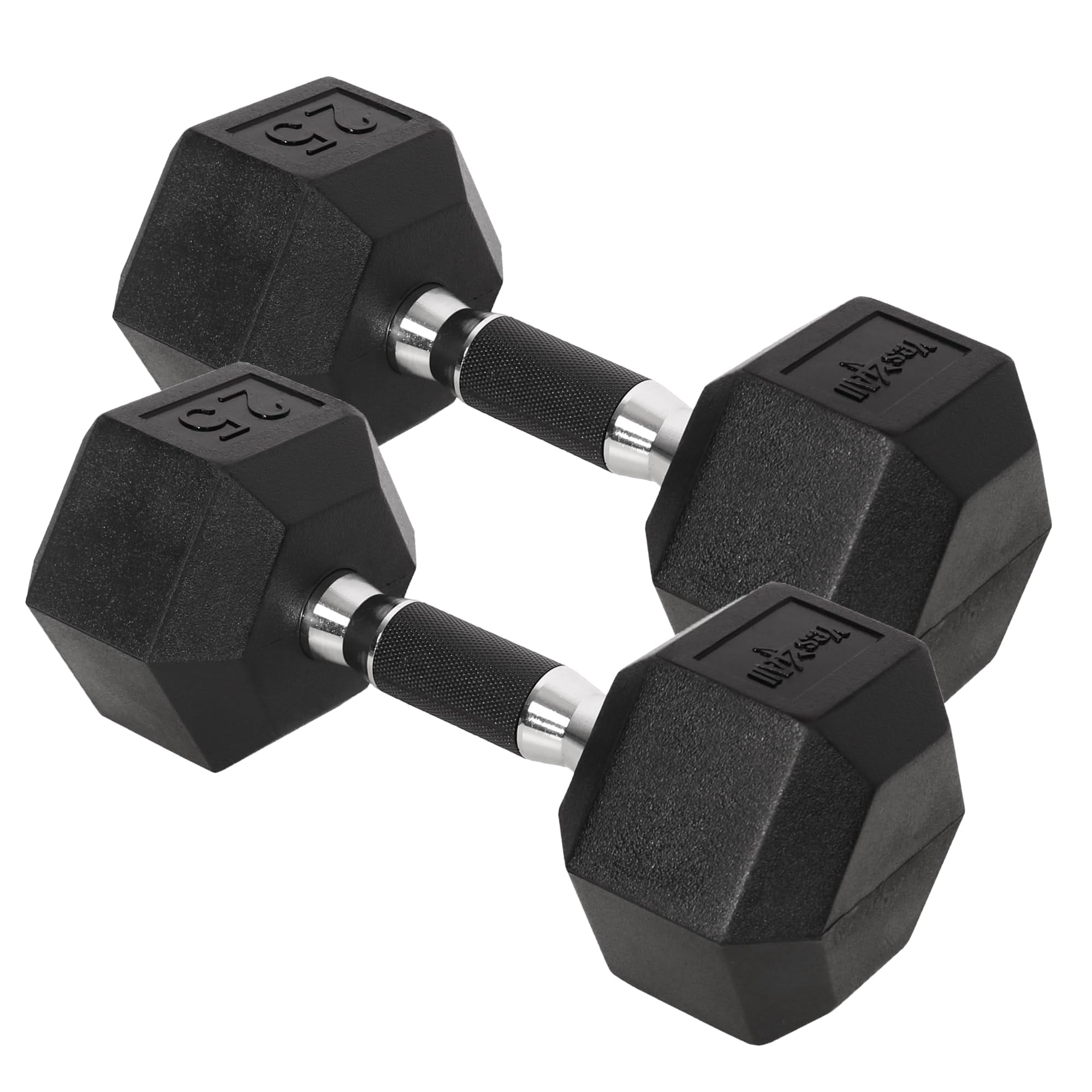 Par De Empuñaduras Hexagonales De Goma Para Mancuernas Yes4all, 11,34 Kg (25 Libras)