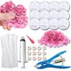 thumbnail image 1 of Kit DIY para hacer pelotas antiestrés Dsyrvd de 12 piezas con cuentas rosas de 6 cm, 1 of 7