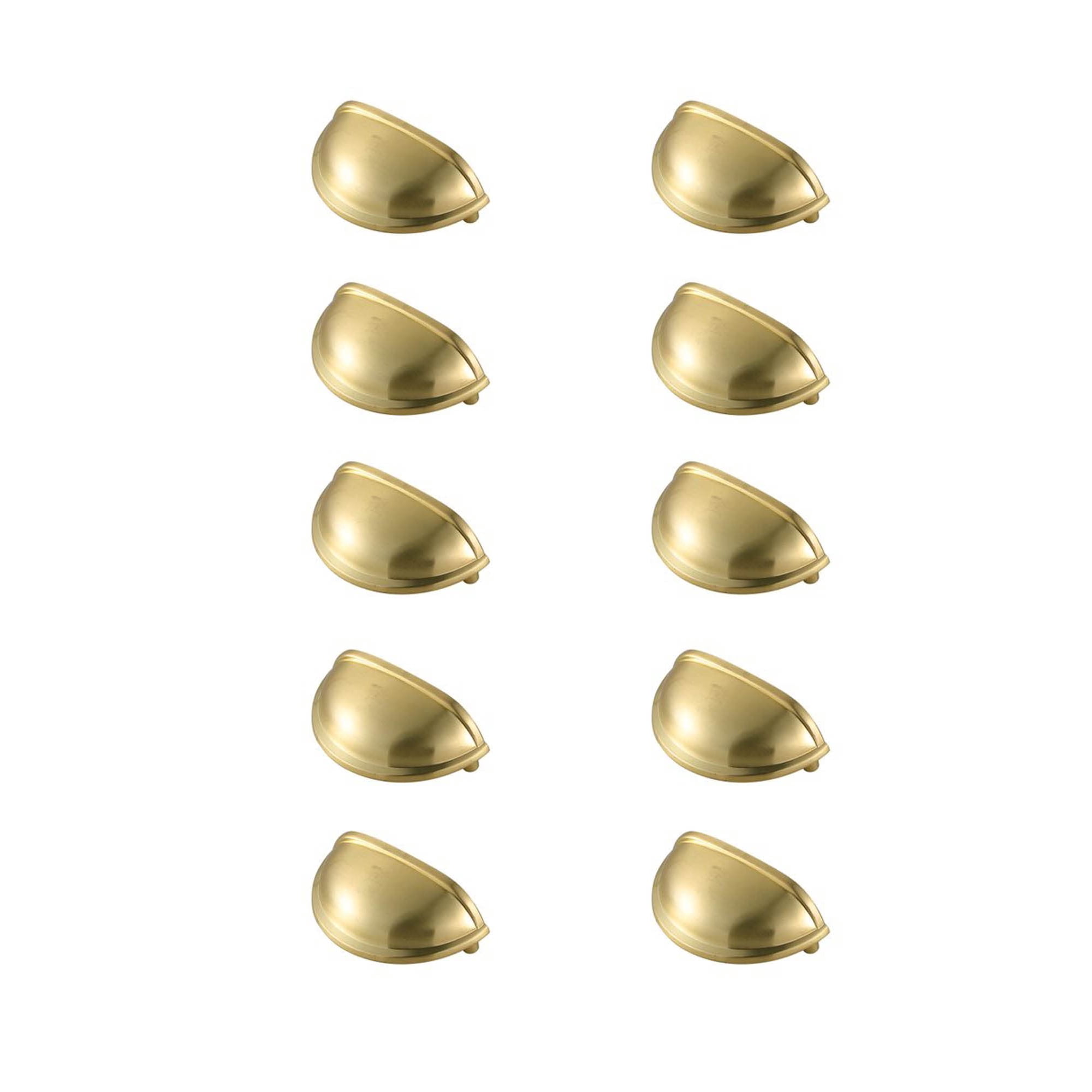 Elegant Lighting - Tirador Tipo Copa Elegante Atticus De 8,5 Cm, Oro Cepillado