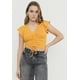 thumbnail image 1 of Polera Mujer Manga Corta Recogido Naranjo Corona, 1 of 5