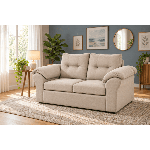 Sofa Laos 2 cuerpos Tela Beige