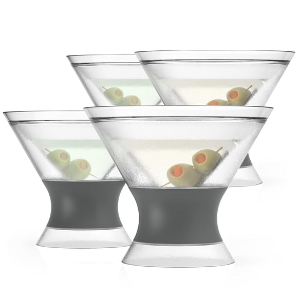 Vaso Martini Host 270 ml Gris, juego de 4 con gel congelante