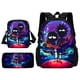 thumbnail image 1 of 3 pcs set Funny M-mortys Cartoon R-ricks School Bag For Boy Girls with Shoulder Bags Pencil box Cartoon Backpack for Child, 1 of 3