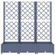 thumbnail image 5 of Jardinera VidaXL PP gris oscuro con enrejado de 120 x 40 x 121 cm, 5 of 9