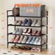 thumbnail image 2 of Organizador de zapatos Nbwxcwbs de 4 niveles para pasillos estrechos, 2 of 7