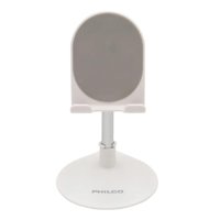 Philco - Soporte Sobremesa Para Celular Ajustable Blanco