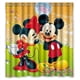 thumbnail image 1 of Cortina de ducha con diseño de Mickey y Minnie Mouse, con ganchos, tamaño 60 x 72 pulgadas, 1 of 3