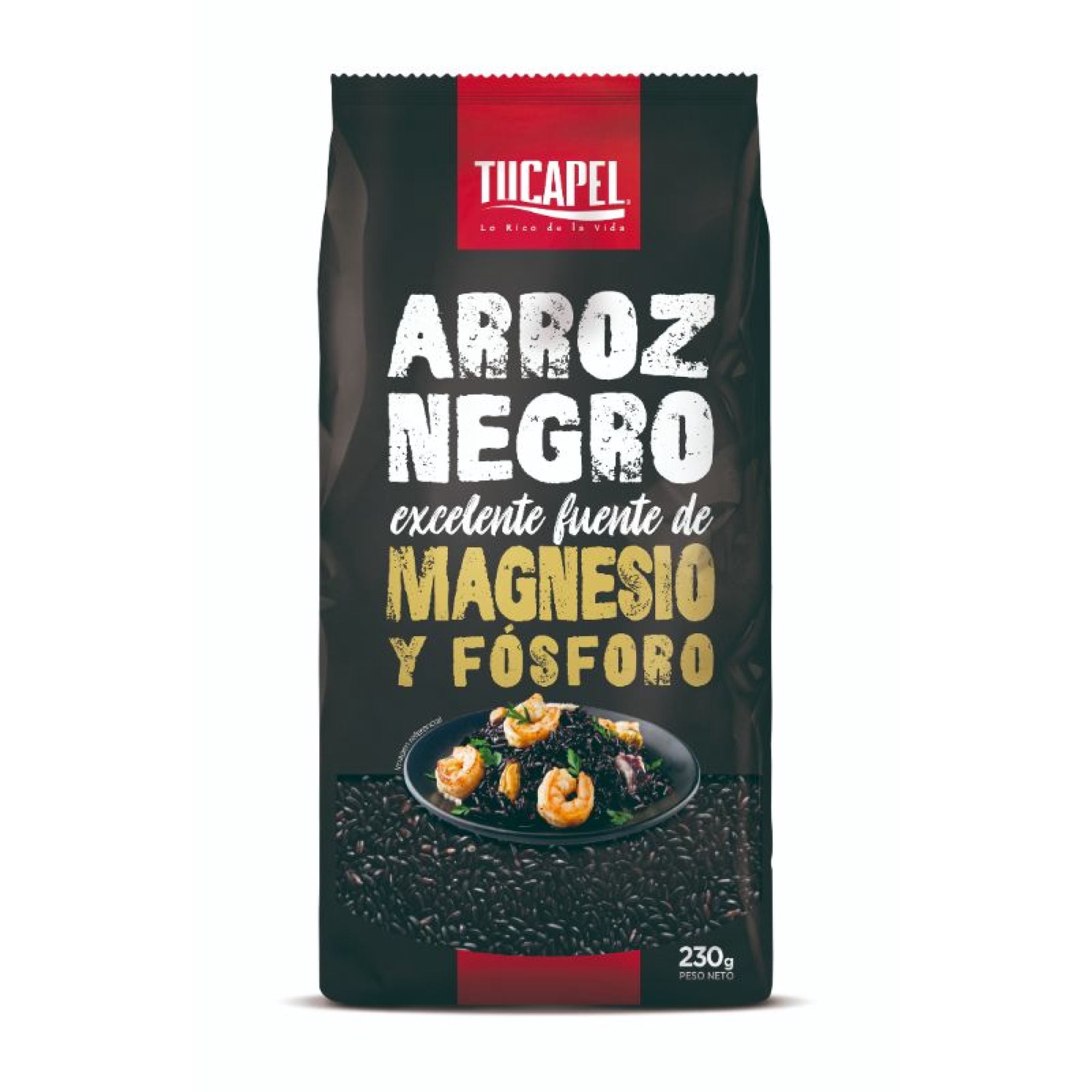 Arroz Negro Bolsa 230 g Tucapel