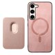 thumbnail image 3 of Funda de Cuero Magnética con Tarjetero para Samsung Galaxy S23 Plus Cubierta Delgada Rosa, 3 of 5