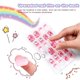 thumbnail image 3 of Uñas postizas adhesivas Jsiallye 192 piezas - Patrones coloridos para niños, 3 of 6