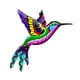 thumbnail image 5 of Colibrí Escultura Colorida Decoración De Pared Para Entrada Interior Exterior Jardín Rosa, 5 of 5