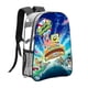 thumbnail image 1 of SpongeBob Mochila transparente temática, resistente y duradera, bolsa see-through para trabajo, deporte, universidad y viaje, 31 × 43 cm, 1 of 6
