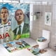 thumbnail image 1 of Harry Kane-theme 4-Piece Shower Curtain Set with Rugs, Waterproof Bathroom Decor Set Includes Bath Mat, U-Shaped Rug, Toilet Lid Cover and Curtain with Hooks, 1 of 6