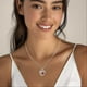 thumbnail image 3 of Collar con colgante de corazón de plata de ley, 3 of 4