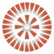 thumbnail image 1 of Uxcell 50 piezas de llaveros con borlas al por mayor para manualidades, llavero con borla de cuero de 1.5 pulgadas, anillo de encanto, naranja, 1 of 6