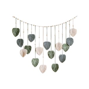 Bothyi - Tapiz Tejido Para Colgar En La Pared De Macramé, Decoración De Arte De Pared Bohemio Para Habitación De Guardería, Verde