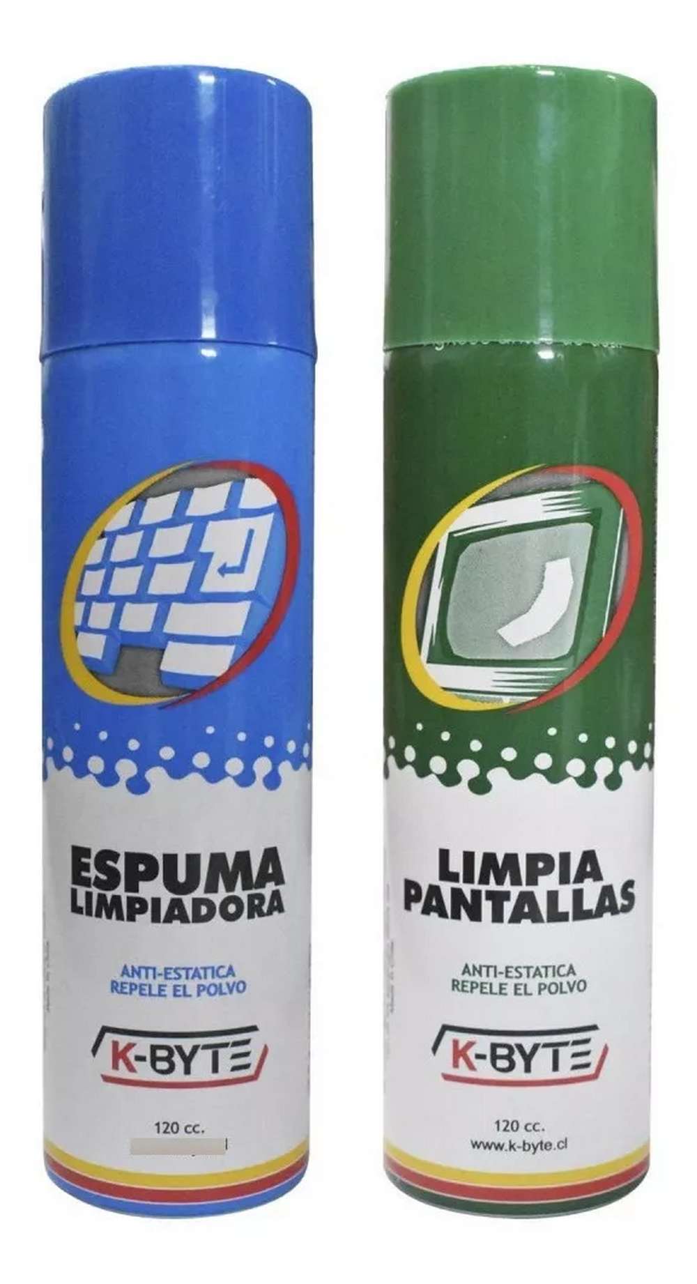 K-Byte - Espuma Teclado + Limpia Pantallas Led Notebook Monitores