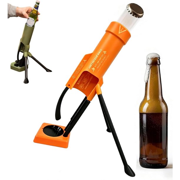 Abridor botellas cerveza mortero 51mm táctico lanzador chapas bar escritorio hogar