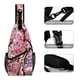 thumbnail image 3 of Flor de Cerezo Riñonera Bandolera con Estampado Integral para Hombres y Mujeres, Bolso Cruzado Gráfico de Tendencia, Mochila de Hombro Streetwear para Ciclismo y Deportes, Riñonera Versátil Casual, 3 of 6