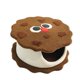 thumbnail image 1 of Cama para Gatos con Forma de Galleta, Suave y Acogedora, Ideal para Otoño, 1 of 3
