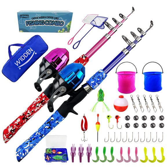 Juego de cañas de pescar WIDDEN para niños con accesorios