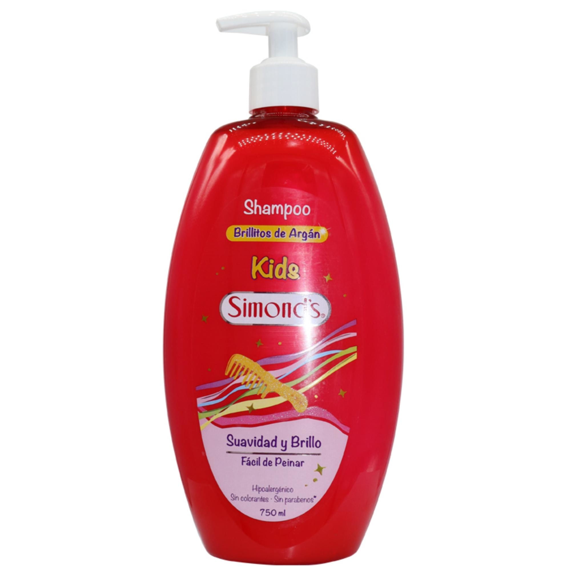 Shampoo Brillitos Argán Con Válvula 750 ml Simond's