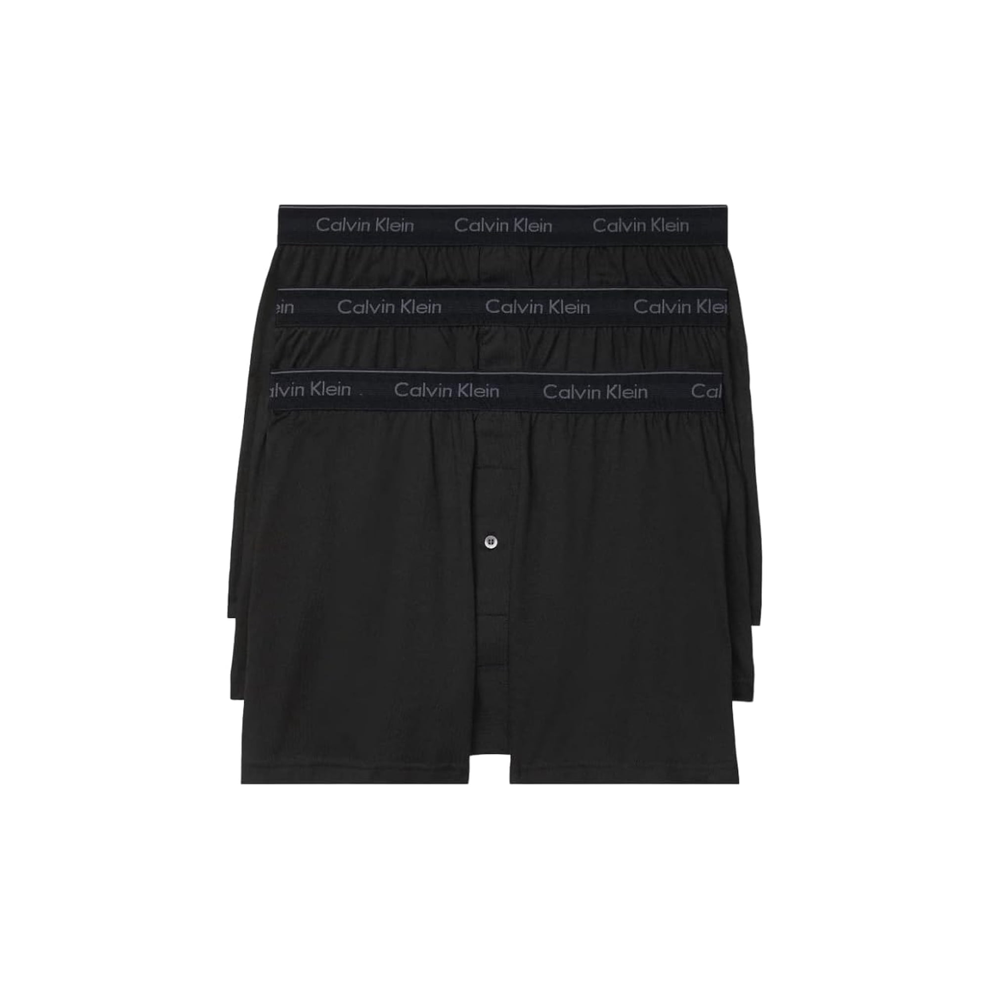 Boxer Calvin Klein Cotton Classics Para Hombre, Paquete De 3, Color Negro, Talla L