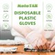 thumbnail image 4 of Guantes MoloTAR 100 uds Desechables Transparentes Talla Única, 4 of 5