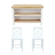 thumbnail image 1 of Mesa Y Silla Para Bar De Casa De Muñecas, Accesorios De Decoración Para El Hogar, 3 Uds., 1:12, 1 of 4