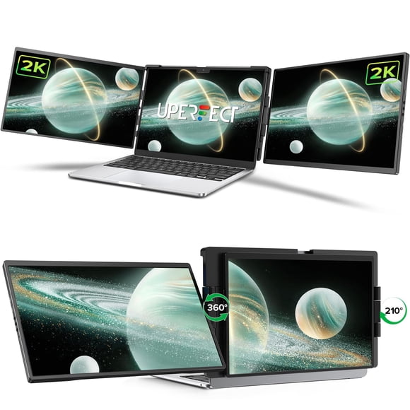 Extensor de pantalla para portátil UPERFECT 2K 14" 360° para 13.3-17.3 pulgadas