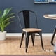 thumbnail image 2 of Silla Tolix con Asiento de Madera - Negra, 2 of 3