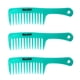 thumbnail image 2 of 3 Unids / set Salón de peluquería Mango antiestático Peine de dientes anchos Azul, 2 of 5