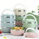 thumbnail image 2 of 1pc, Portable Stainless Steel Lunch Box, Kids Bento Box Leak-Proof Food Container,Eco-friendly Sealed Lunch Box,Kitchen Dinnerware,Multi-Layer Lunch Box For Kids School Food Storage Container ,Outdoor, 2 of 3