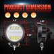 thumbnail image 2 of Luces Off‑road OFFROADTOWN 13 cm 144 W Combo (2 unidades), 2 of 7