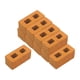 thumbnail image 1 of Mini Ladrillos, Tejas, Juegos De Mesa, Accesorios Para Fotos, Decoración De Casa De Muñecas, 10 Uds., Ladrillos Naranjas, 1 of 3