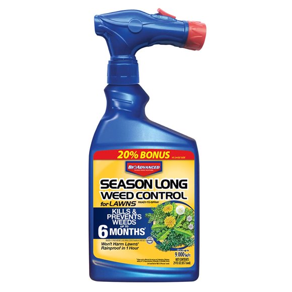Weed Control BioAdvanced para césped durante toda la temporada, 850 ml y 840 m²
