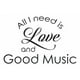 thumbnail image 1 of Decomural Love And Good Music Inspirational WS-44255, 1 of 2