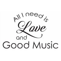 Rienda Libre Graphics - Decomural Love And Good Music Inspirational Ws-44255