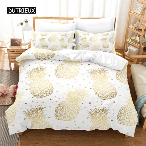x229 Bed SheetsGolden Pattern Butterfly Bedding Set Duvet Cover Set Bedding Digital Printing Bed Linen Size Bedding Set Fashion Design 3-Piece Bedding Set (1 Duvet Cover + 2 Pillow Shams) nj229