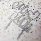 thumbnail image 4 of Adorno para Pastel JIEEIN Sr. y Sra. en Acrílico con Brillo Plateado, 4 of 5