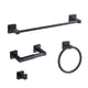 thumbnail image 1 of Juego de accesorios de baño bluebyrne de acero inoxidable negro mate, 1 of 7