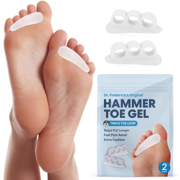 Geles Hammer Toe Gels Dr. Frederick's Original, 2 pares, blancos